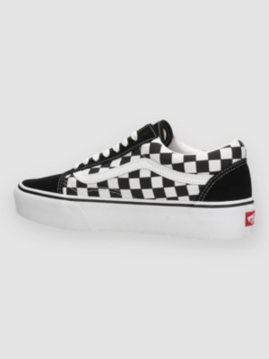 Vans checkerboard platform hot sale slip on